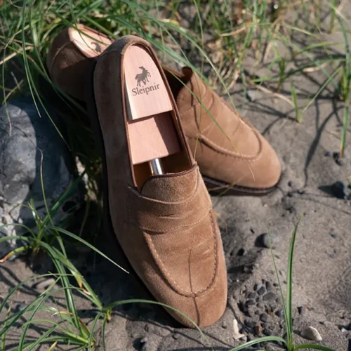 ブルネロクチネリ Suede Penny Loafer