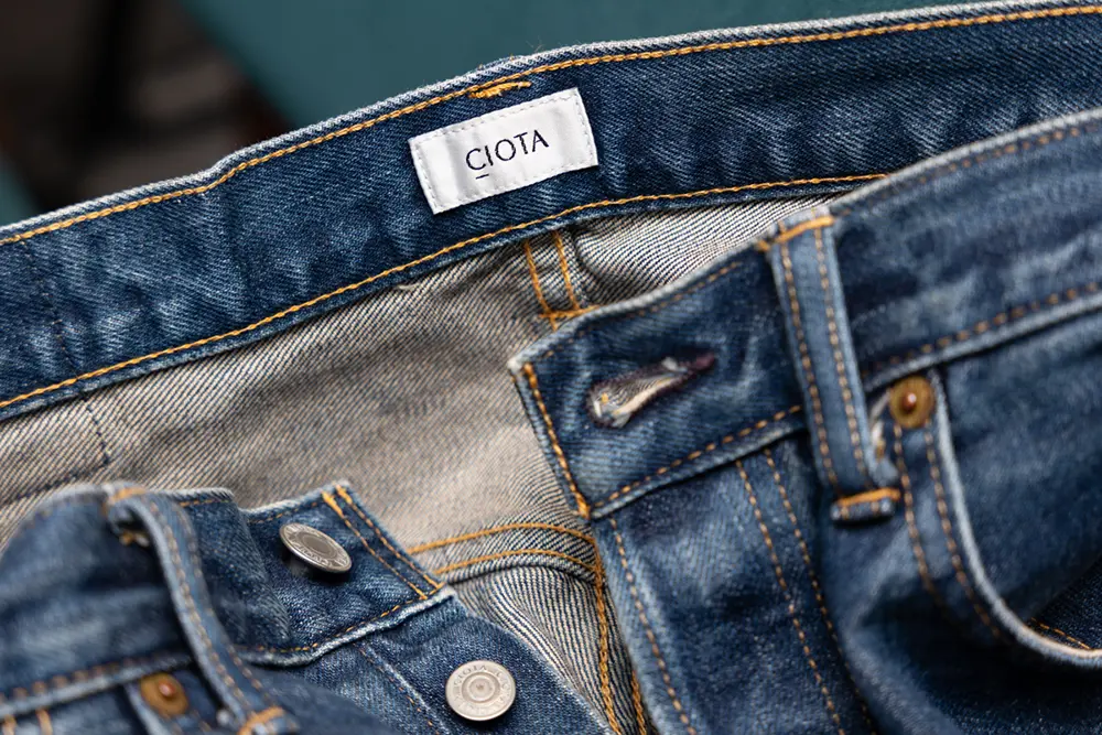 CIOTA Tapered 5 Pocket Pants（Real Indigo）