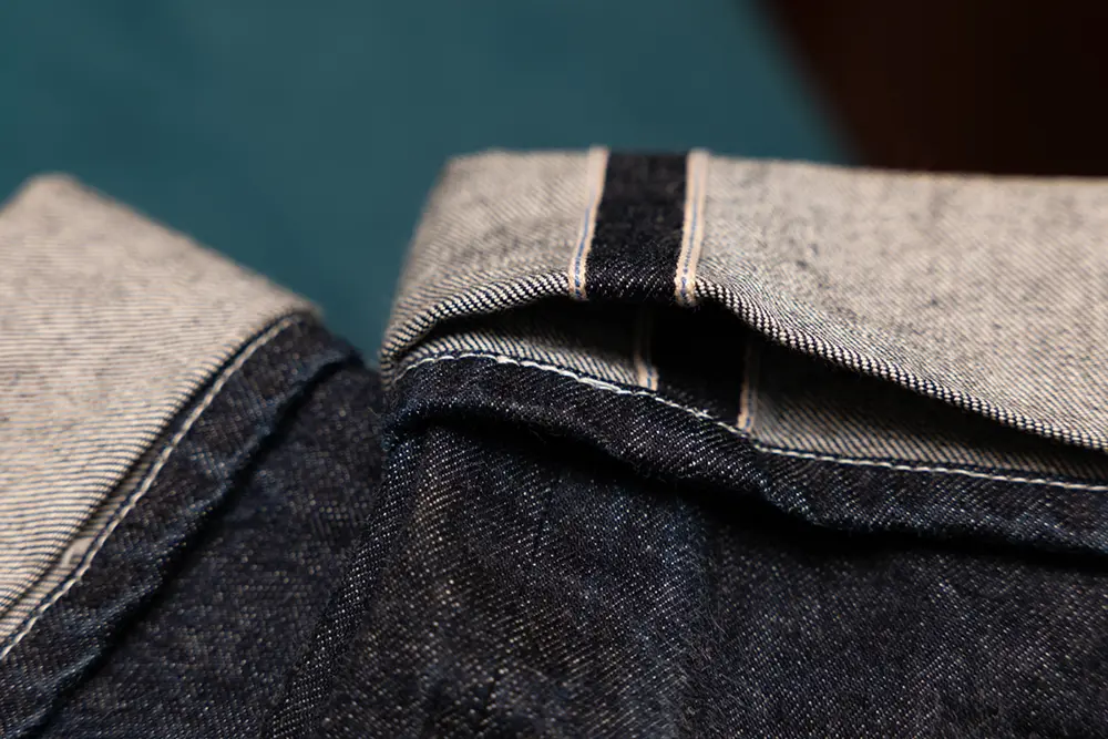 TENDER Co.130 UNBORN TAPERD JEANS ダブルのロールアップ