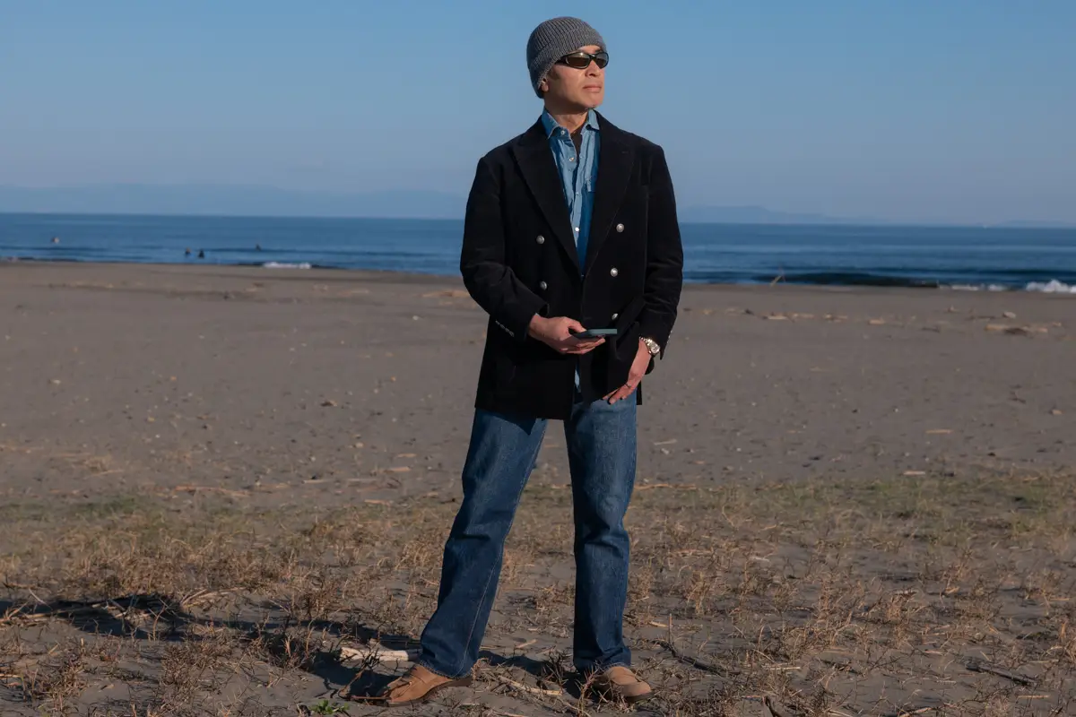 Brunello Cucinelli コーデュロイジャケット ヴィンテージ501XXとの組み合わせ