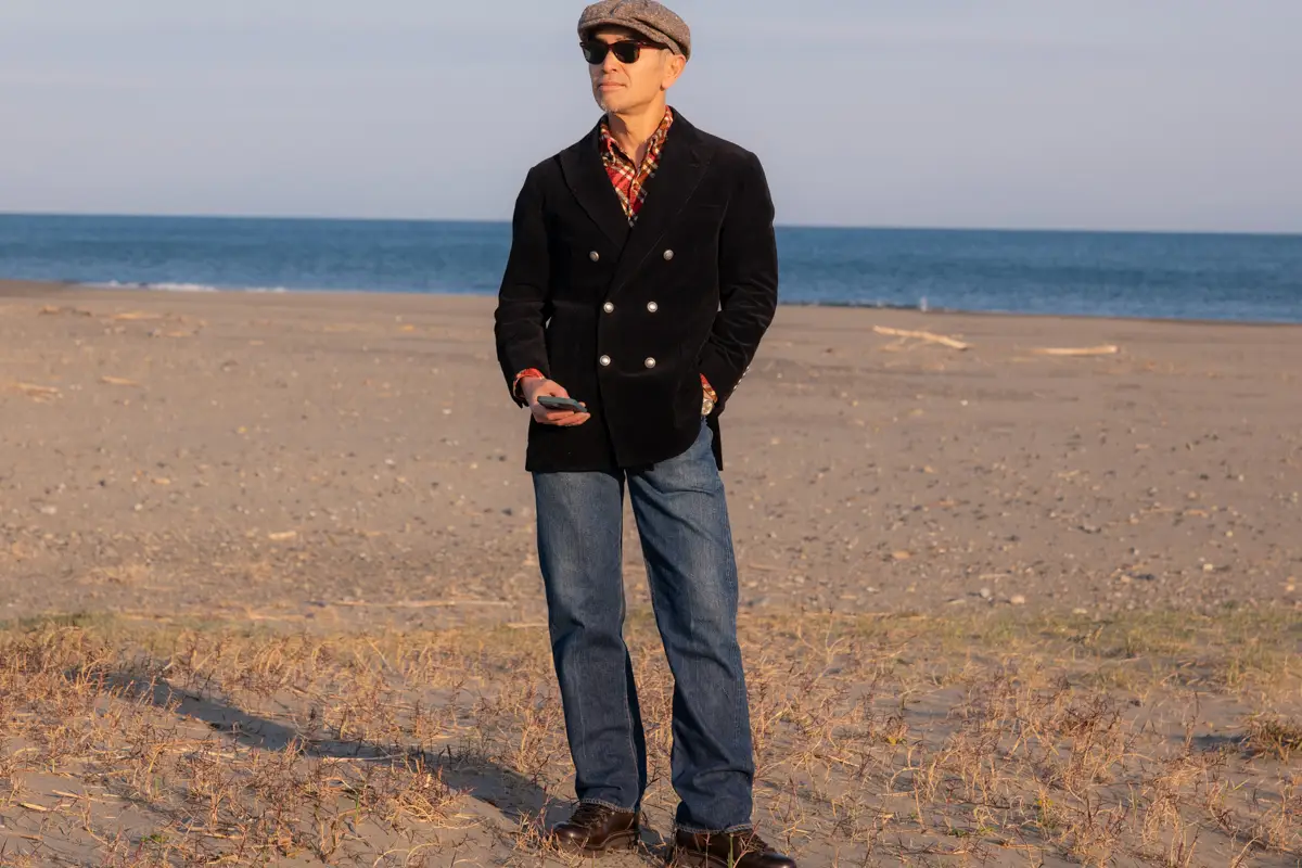 Brunello Cucinelli コーデュロイジャケット コーディネイト