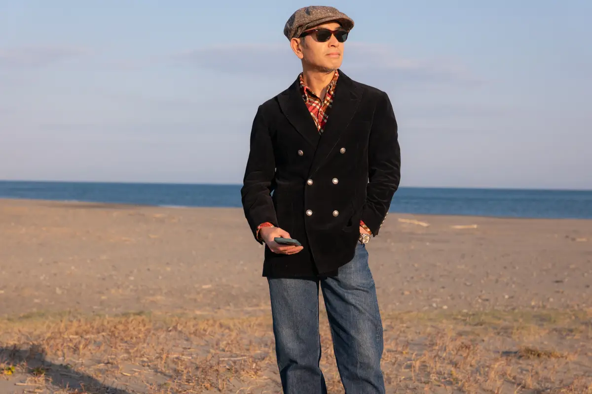 Brunello Cucinelli コーデュロイジャケット コーディネイト