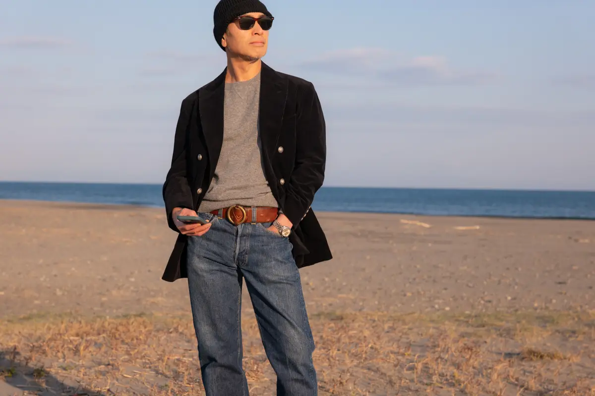 Brunello Cucinelli コーデュロイジャケット コーディネイト