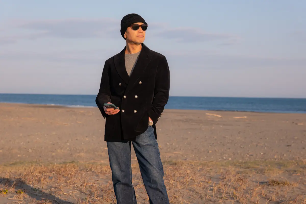 Brunello Cucinelli コーデュロイジャケット コーディネイト