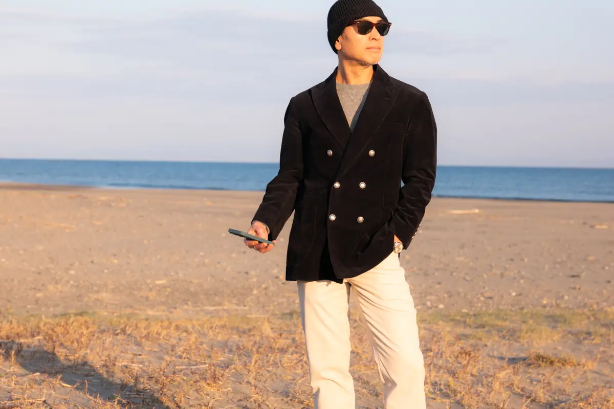 Brunello Cucinelli コーデュロイジャケット コーディネイト