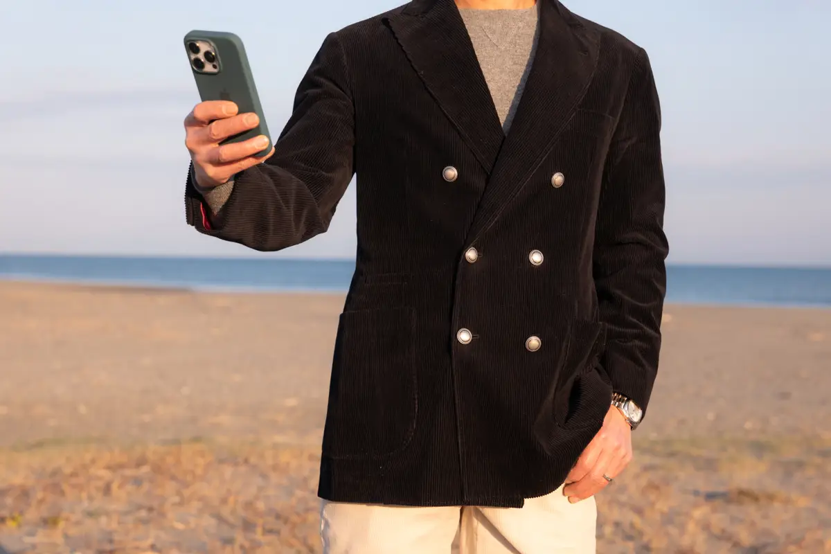 Brunello Cucinelli コーデュロイジャケット コーディネイト