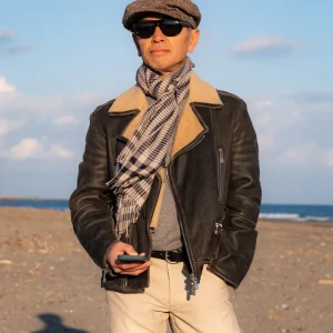 Brunello Cucinelli シアリング バイカージャケット