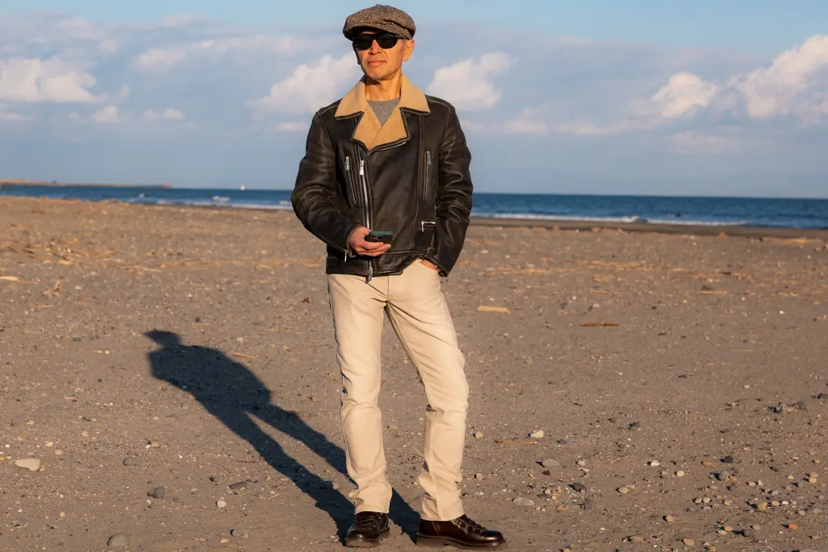 Brunello Cucinelli シアリング バイカージャケット