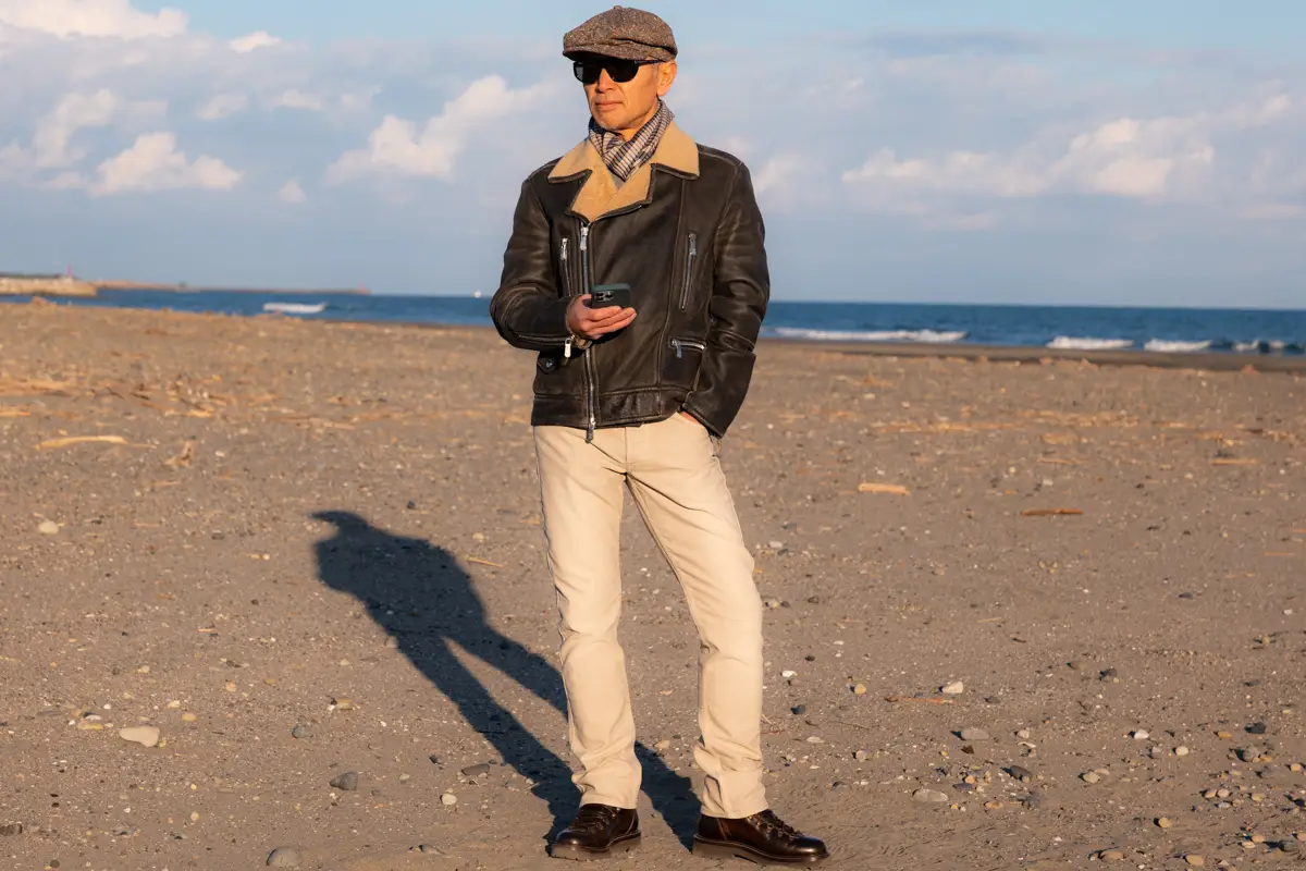 Brunello Cucinelli シアリング バイカージャケット