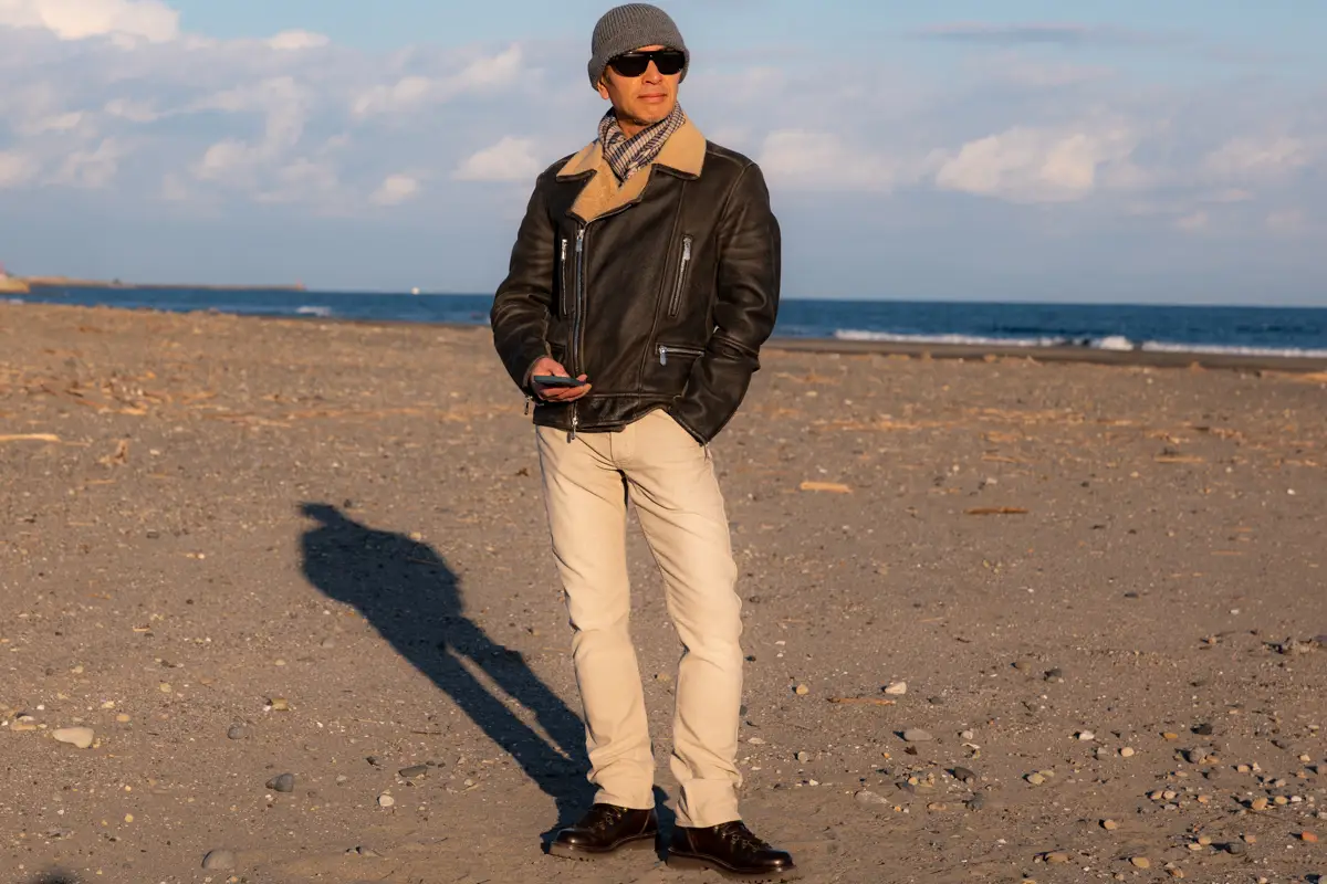 Brunello Cucinelli シアリング バイカージャケット