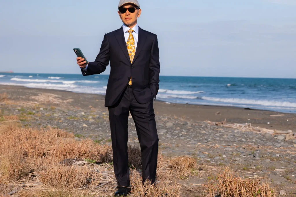 Brioni Brunico FRAYのシャツとエミリオプッチのタイ